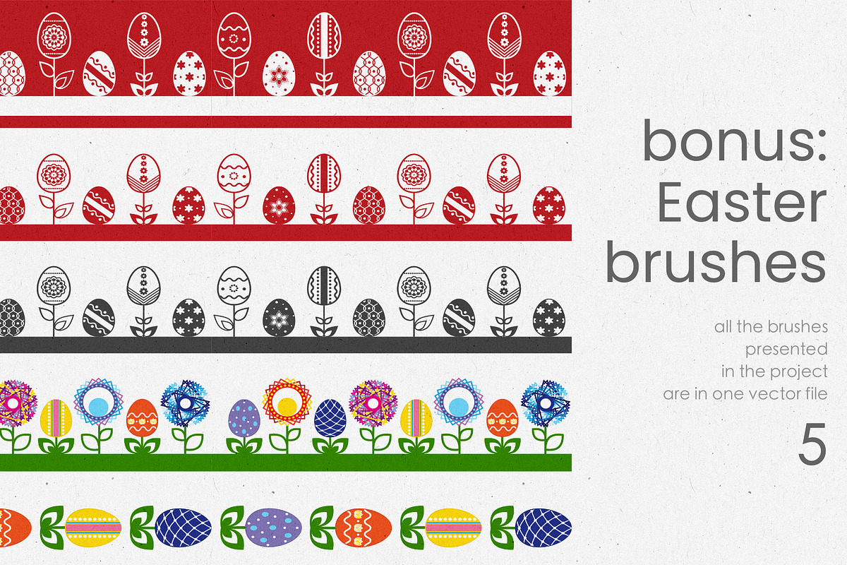 Ribbons. Vector pattern brushes., a Brush Add-On by IrinaCzaran (Photo 4 of 6)