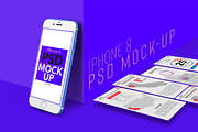 Multiple Colors iPhone 8 PSD Mockups, an iPhone Mockup by Sinlatown (Thumbnail 9 of 11)