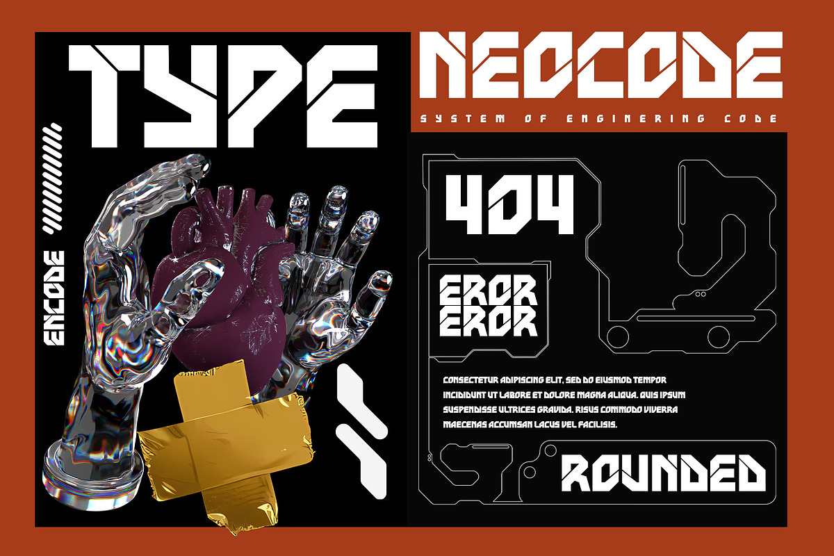 Neocrash - Cyberpunk Futuristic Font, a Sans Serif Font by Salamahtype (Photo 5 of 8)