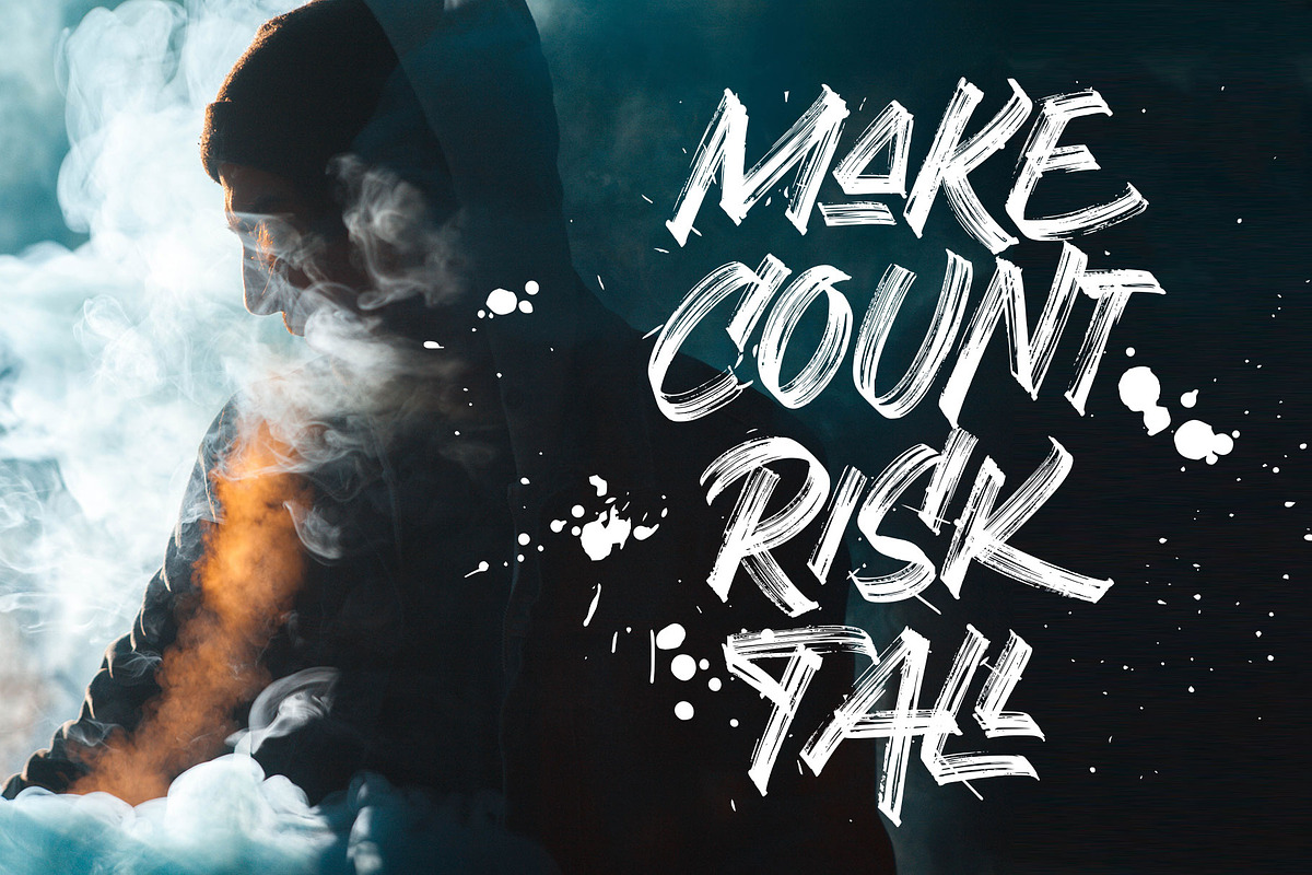 Grashrock - Freestyle brush, a Font by Arterfak Project (Photo 4 of 12)