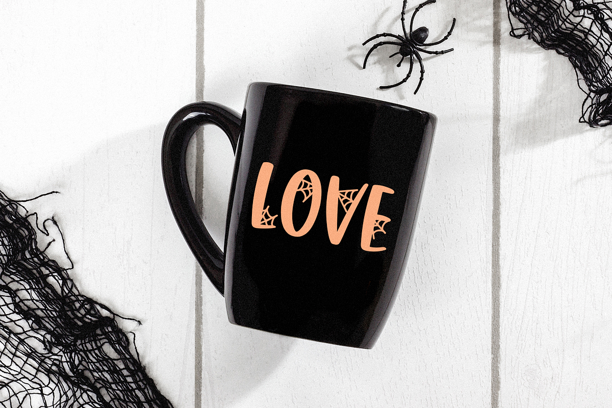 Spooked | Halloween Spider Web Font, a Font by KA Designs (Photo 8 of 8)