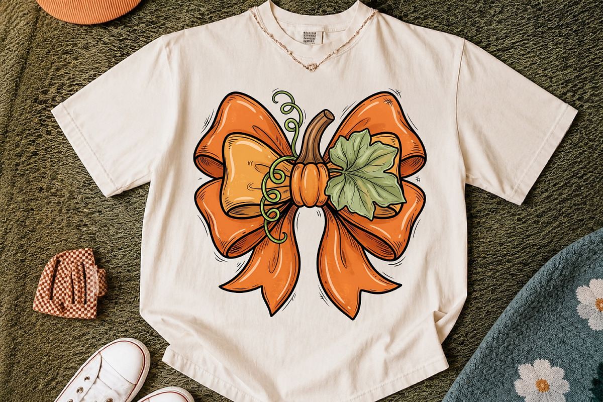 Fall bow png,Orange bow,pumpkin, a Seasonal Illustration by Libby Wishes (Photo 2 of 4)
