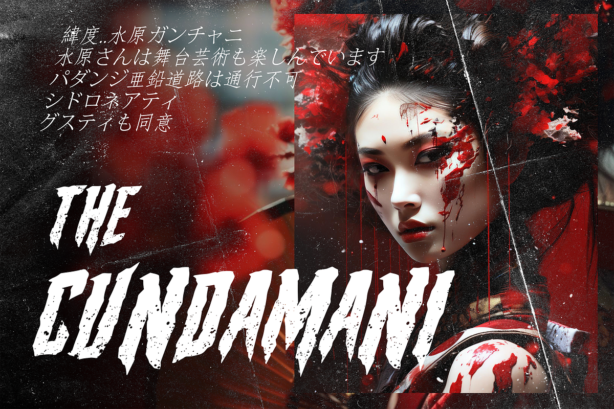 KISHINAN Modern Graffiti Brush Fon, a Blackletter Font by dansdesign (Photo 7 of 8)