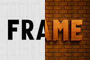 Frame 3D editable text effect, a Layer Style Add-On by Hello Muh (Thumbnail 2 of 2)