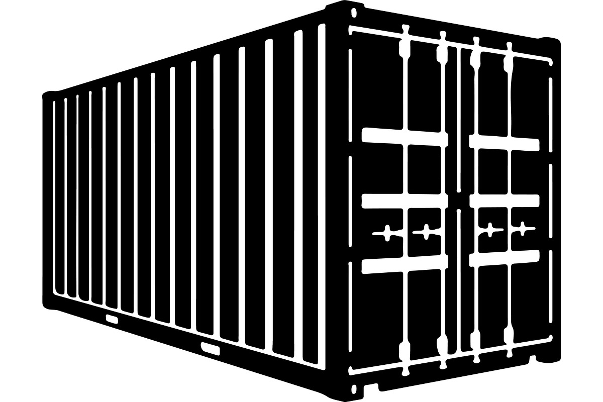 Shipping container silhouette, a Transportation Illustration by abu67222 (Photo 11 of 13)