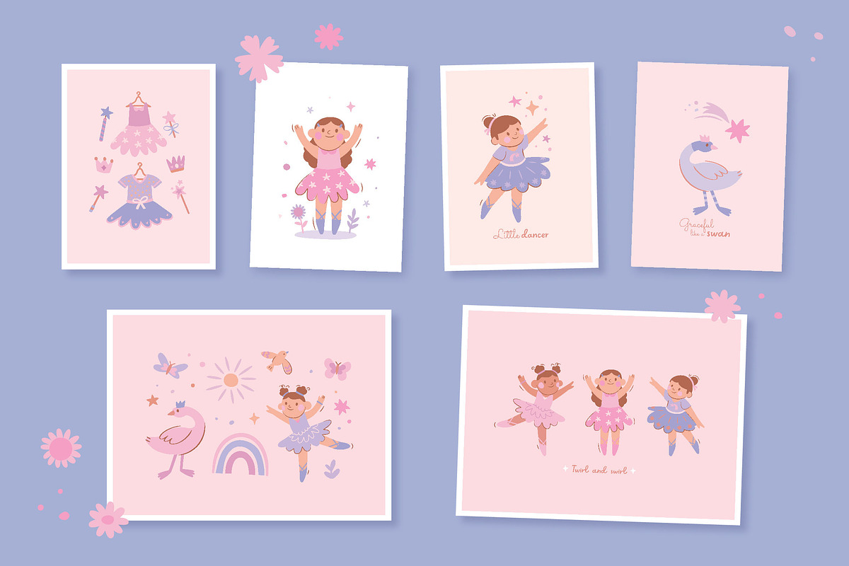 Flower Ballerinas, a Person Illustration by Lucia Baertl (Photo 8 of 16)