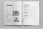 Blue Project Proposal Brochure, a Brochure Template by Boris Cupac (Thumbnail 5 of 7)