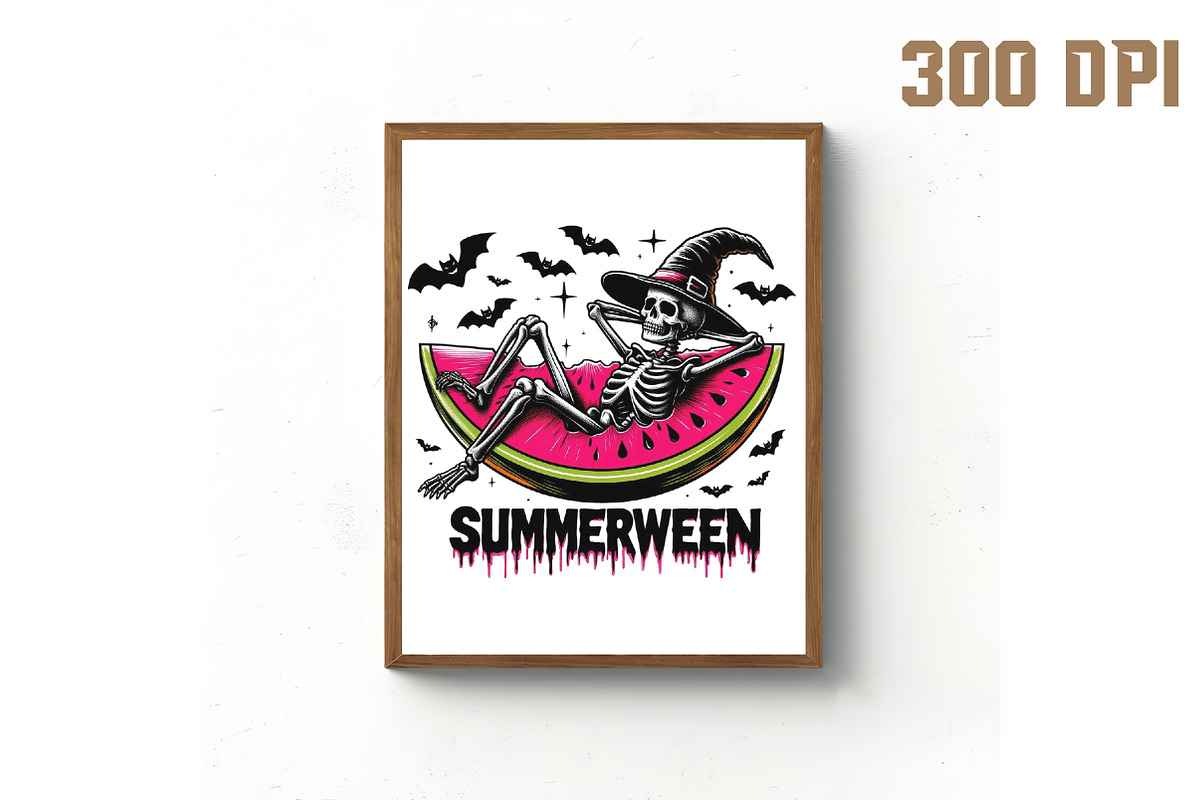 Summerween Skeleton, Halloween PNG, an Illustration by Libby Wishes (Photo 5 of 6)