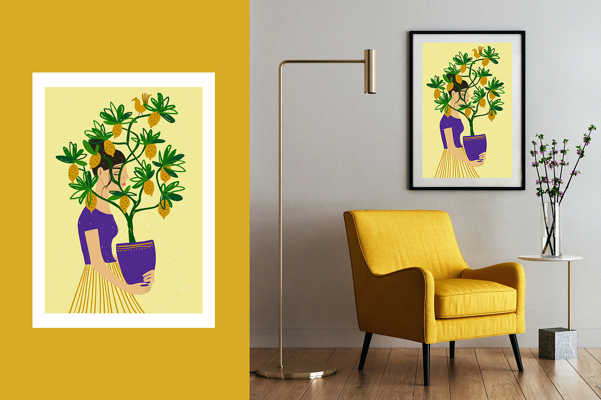 Strong & Beautiful. Plant Ladies., a Person Illustration by Annakniaz (Photo 10 of 10)