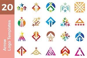 20 Logo Arrow Templates Bundle