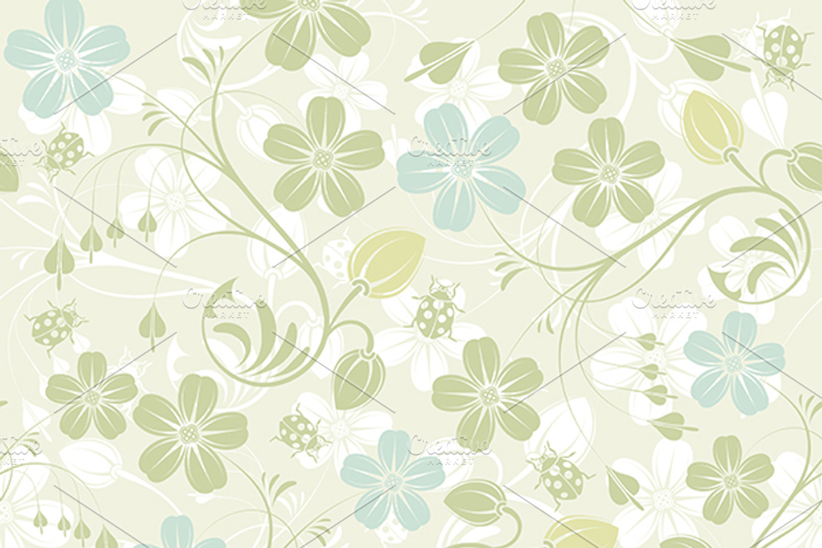 Flower Seamless Patterns, a Pattern Graphic by TAlex (Photo 2 of 6)