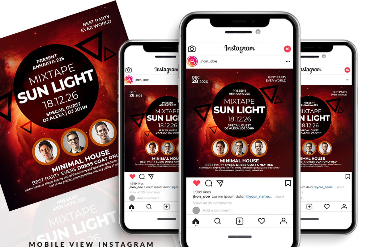 Sunlight Poster / Flyer Template, a Flyer Template by AfzaalGraphics (Photo 2 of 2)