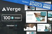 Verge Modern Powerpoint Template, a Presentation Template by Reshapely (Thumbnail 1 of 16)