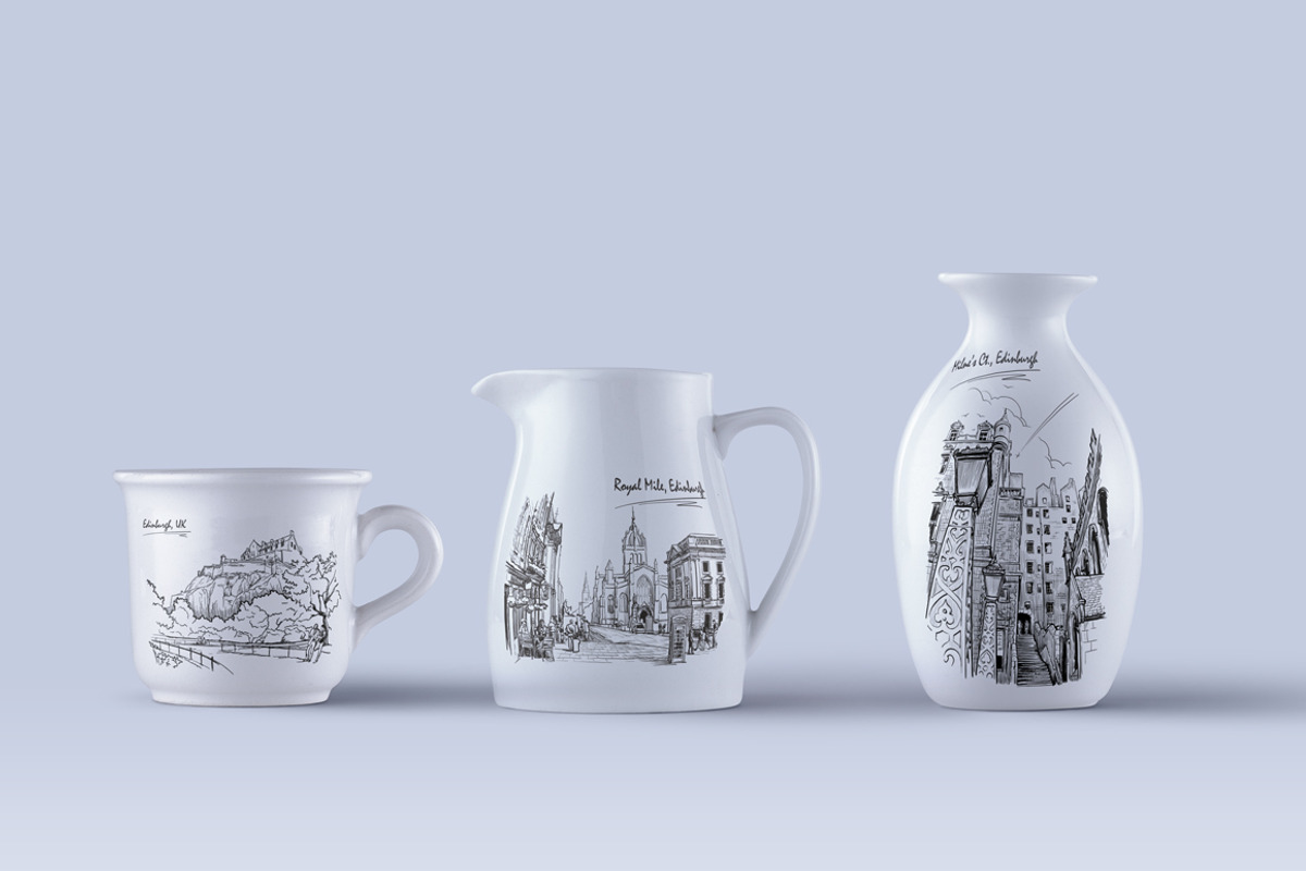 Sketching Edinburgh - Ink Edition, a Person Illustration by AntonPix Studio (Photo 2 of 6)