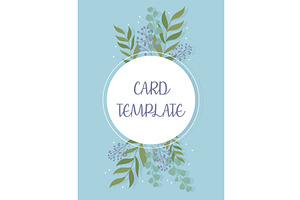 flowers card template, an Object Illustration by studiogstock