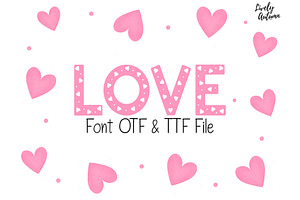 Valentine Heart Decor Font, a Sans Serif Font by LivelyAutumn11.11