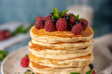 Fluffy american pancakes, a Background Photo by Stepanek Photography