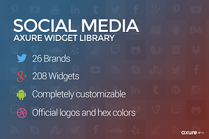 Axure Social Media Widget Library