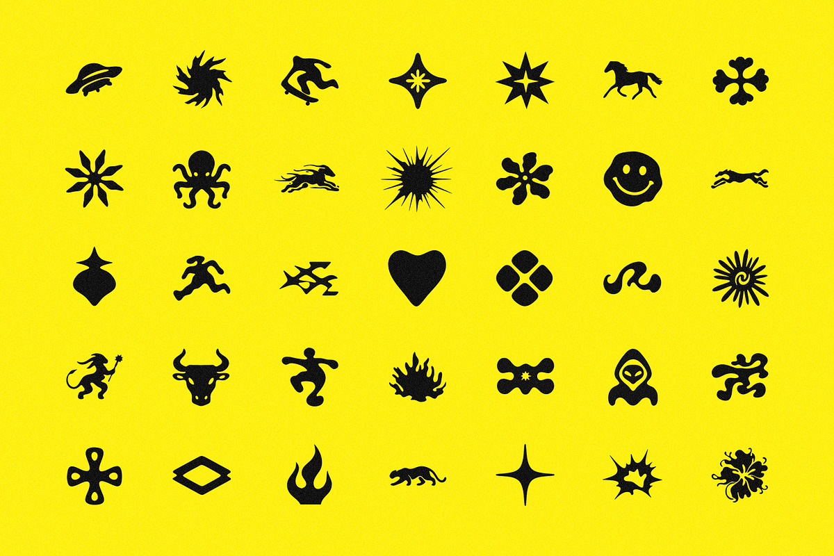 GLYPHS: 35 Retro Symbols, an Object Graphic by pixelbuddha.net (Photo 3 of 5)
