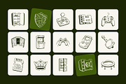 Game Doodle Icon, an Outline Icon by Vectors Market (Thumbnail 5 of 8)