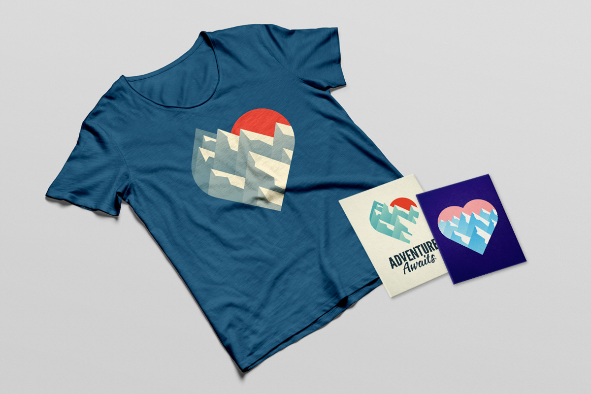 Love Mountains Badge, an Illustration by tetiana.svirska (Photo 4 of 4)