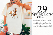 Spring Horse Clipart, an Illustration by Designworld (Thumbnail 2 of 7)