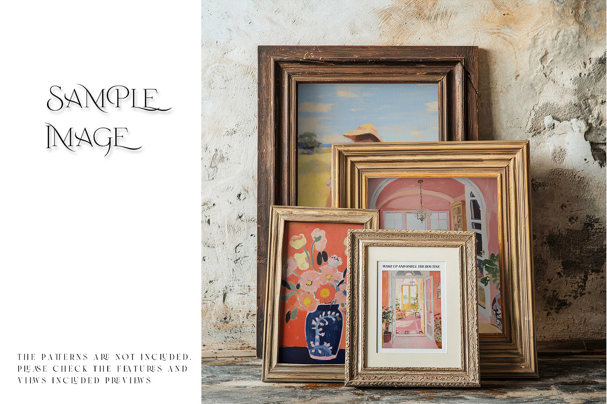 Vintage Frames PNG & PSD Mockups, a Product Mockup by mock-ups (Photo 9 of 10)