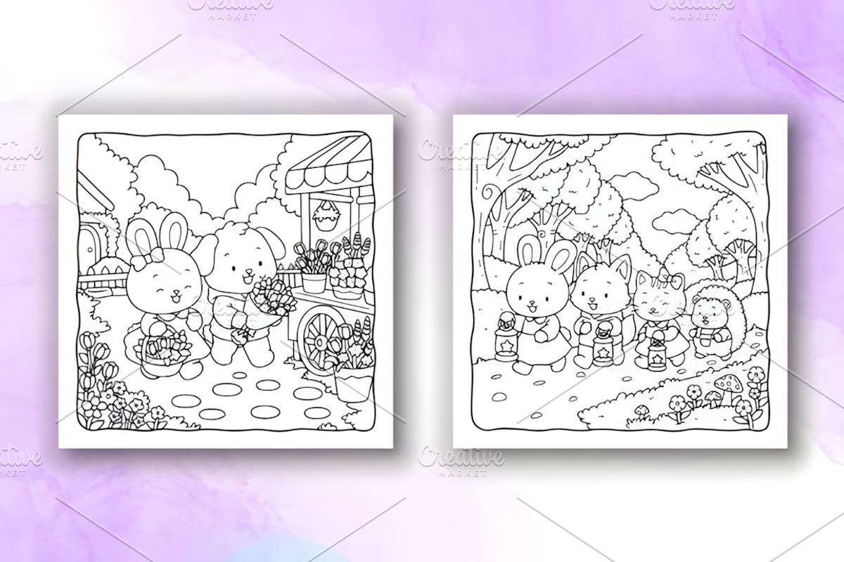 Cozy Cuties Fun and Comfy Coloring, a Decorative Illustration by Coco Bloom (Photo 3 of 4)