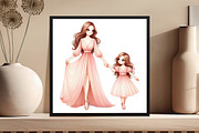Blush Pink Mother's Day Clipart, an Illustration by DreamCafeArt (Thumbnail 5 of 6)