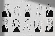 Wabi-Sabi: Ink Women & Abstract Art, an Illustration by May Motif (Thumbnail 2 of 14)