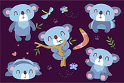 Cartoon koala set, an Animal Illustration by SunnyWS (Thumbnail 5 of 8)