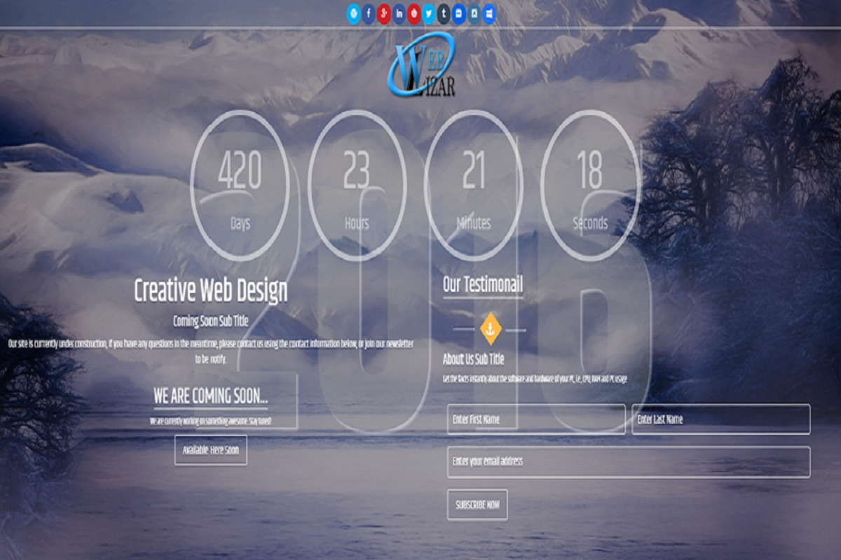 Coming Soon Page & Maintenance Mode, a Plug-in Add-On by Weblizar Themes & Plugin (Photo 5 of 5)