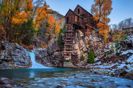 Historic wooden powerhouse called containing historic, crystal, and mill, an Architecture Photo by Nick Fox