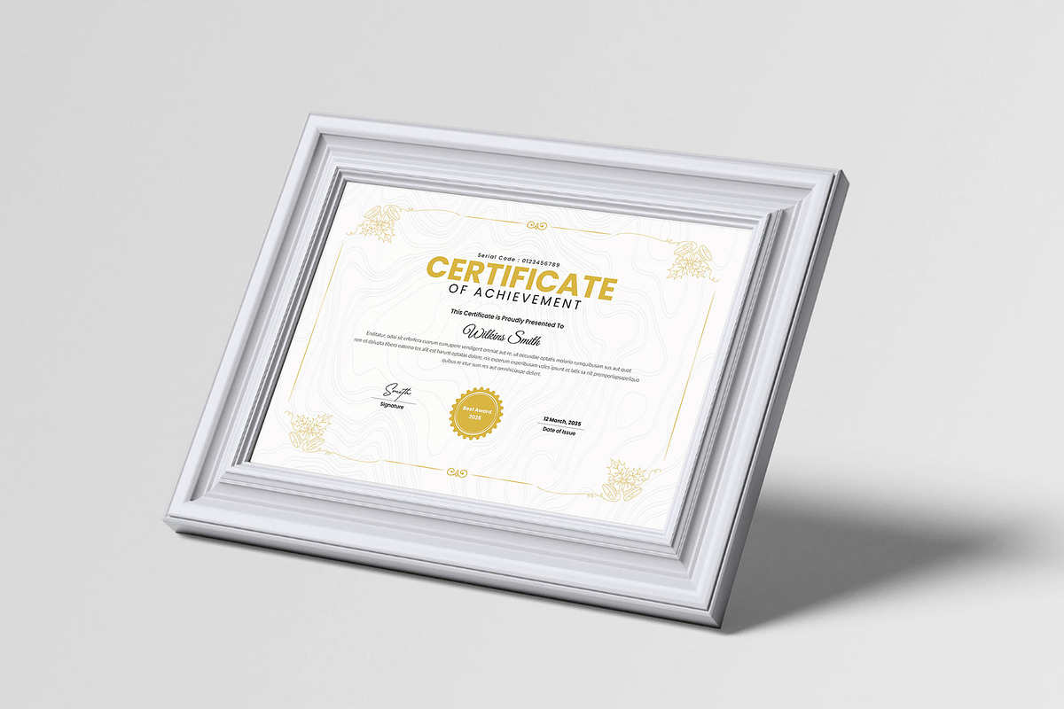 Certificate Template, a Stationery Template by Spark_Creative (Photo 3 of 3)