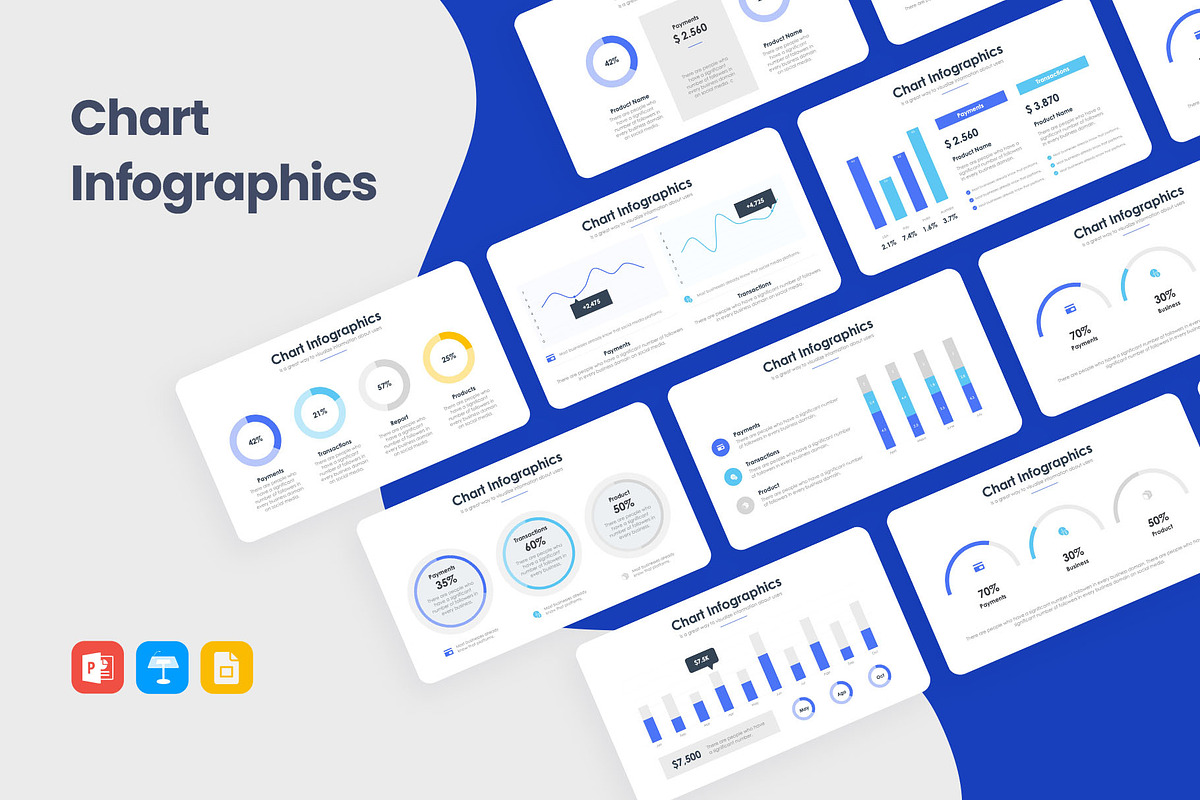 Charts Infographics PowerPoint, a Presentation Template by slidequest (Photo 1 of 6)