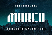 Mared Modern Font, a Sans Serif Font by alanwarstd (Thumbnail 1 of 5)