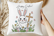 Easter Bunny with Cross Clipart Set, a Graphic by T-shirt Pond (Thumbnail 10 of 10)