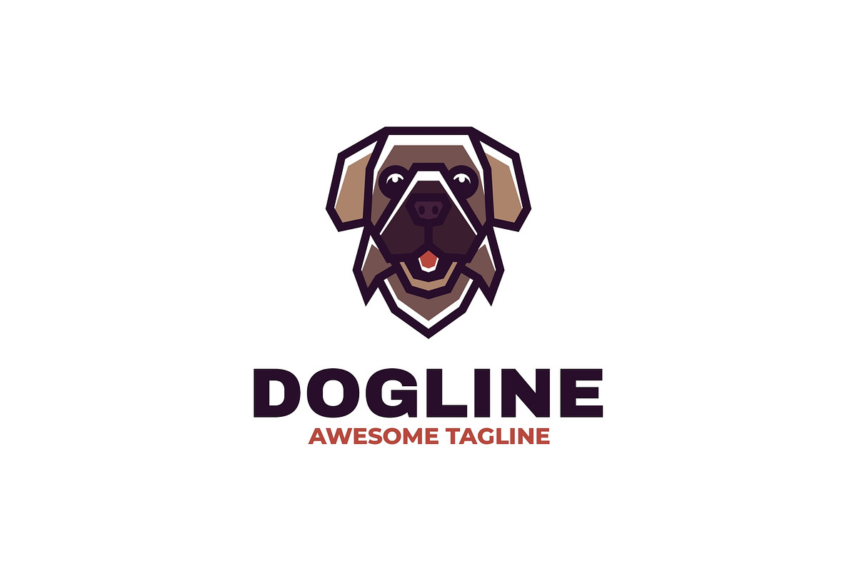 Dog Simple Mascot logo, a Branding & Logo Template by Artnivora.Std
