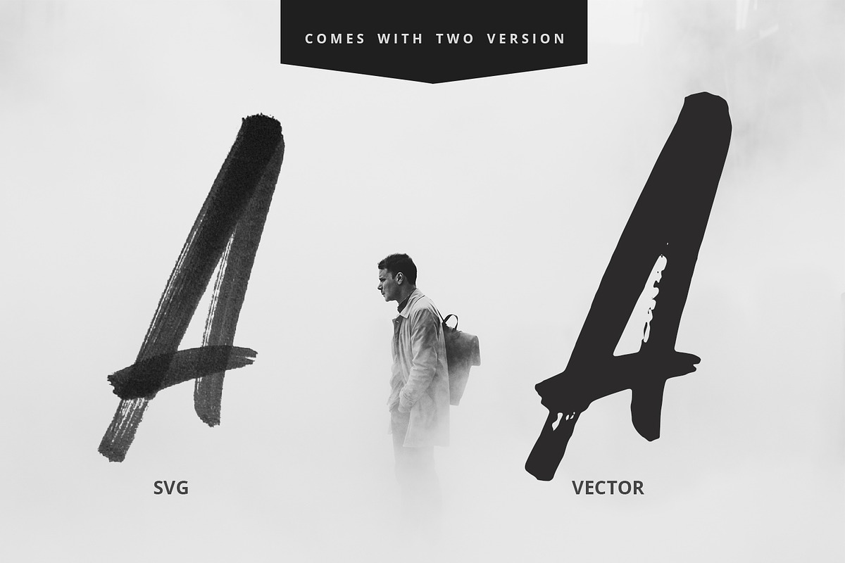 Faceback - SVG Brush Font preview 4