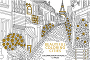 Cities coloring set - 12 pages, a Graphic by Lana Samokhina (Thumbnail 1 of 14)