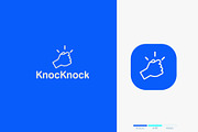 Knocknock hand logo template, a Branding & Logo Template by MindMuse (Thumbnail 2 of 3)