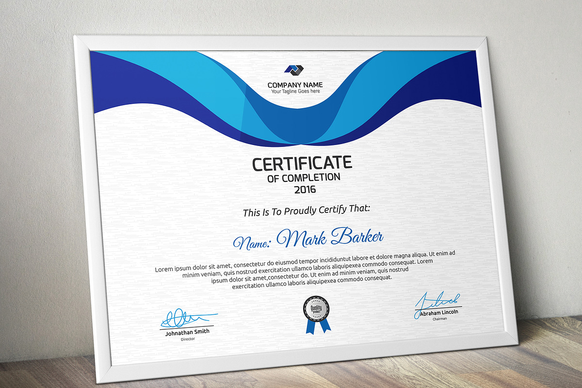 Certificate Word | PSD | AI, a Stationery Template by Curve Design (Photo 1 of 3)