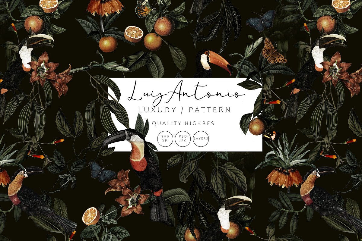 Antonio (graphic floral print), a Wallpaper Graphic by Luiz da Rolt Grathwohl (Photo 1 of 12)