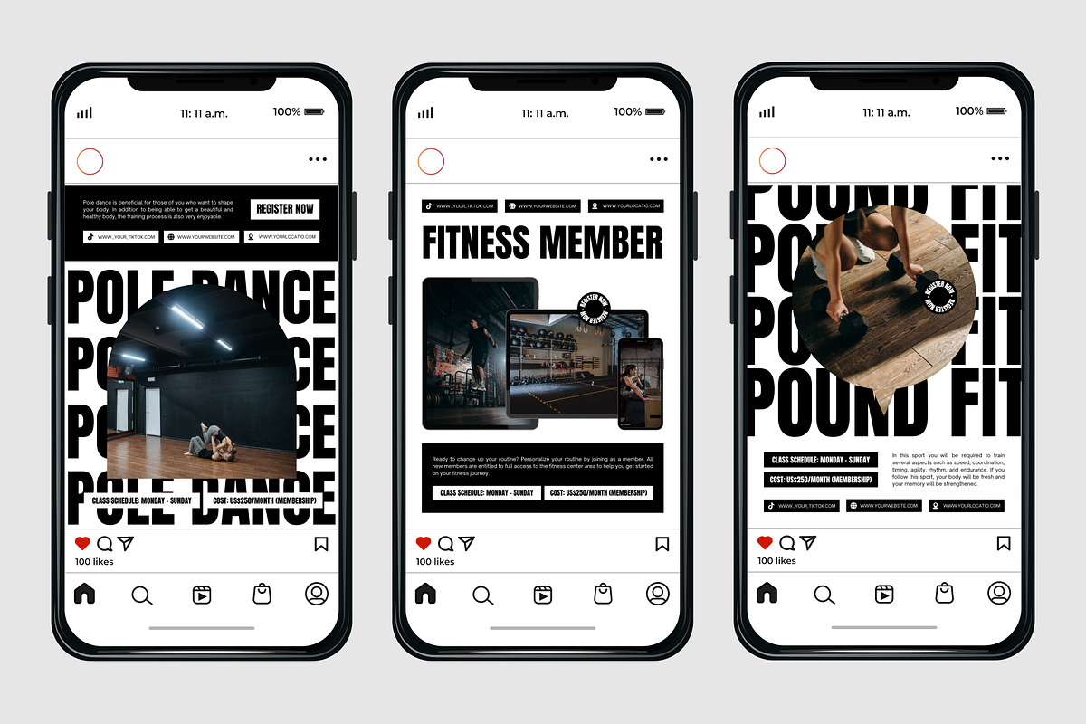 Fitness White Template, a Social Media Template by Kalubuak (Photo 6 of 10)