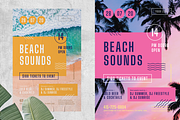 Beach Sounds Poster Template, a Flyer Template by Danil Polshin (Thumbnail 1 of 9)