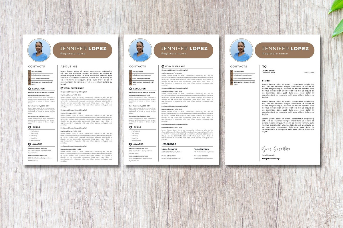 registered nurse resume template, a Resume Template by iloveTemplate (Photo 3 of 3)