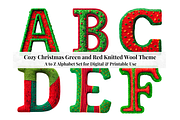 Christmas Knitted Alphabet Letters, a Decorative Illustration by Creative Art By SamM (Thumbnail 1 of 10)