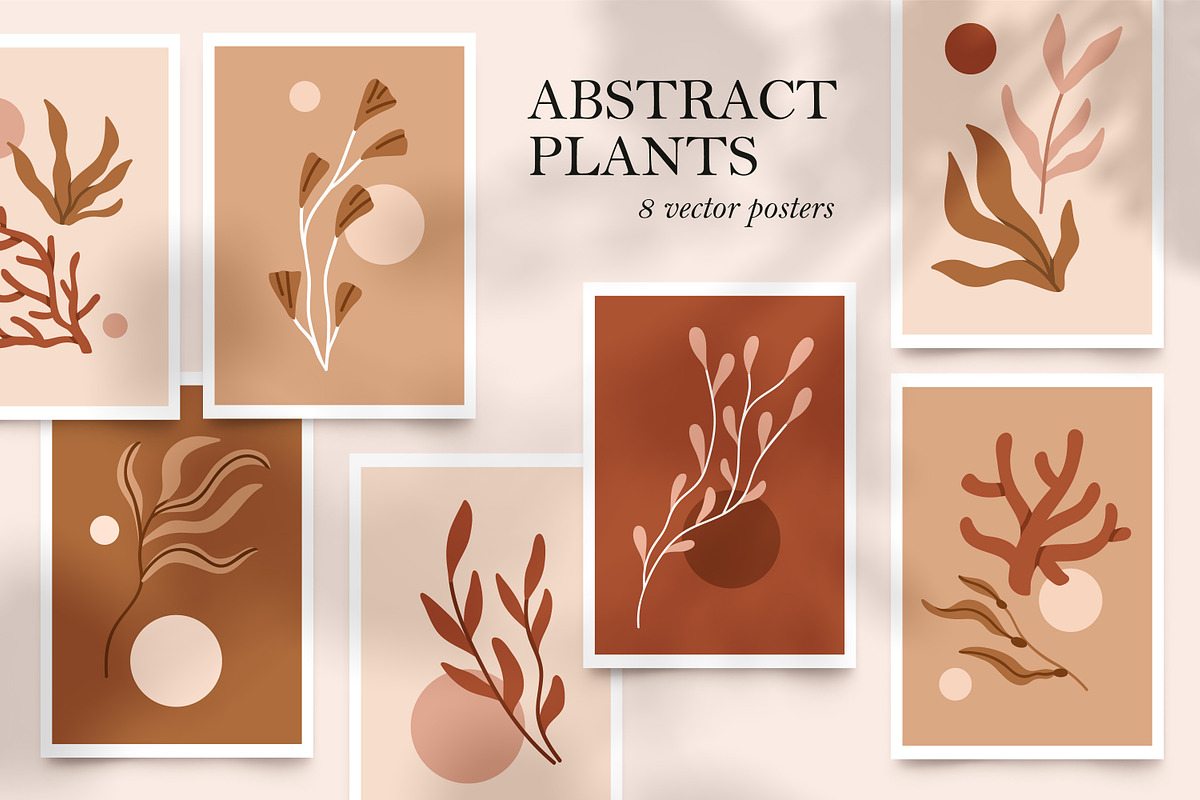 Botanical wall art posters set, a Decorative Illustration by Good Studio (Photo 1 of 11)