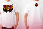 Japanese Tiger Mask Illustration, an Illustration by PunyPundy (Thumbnail 2 of 3)