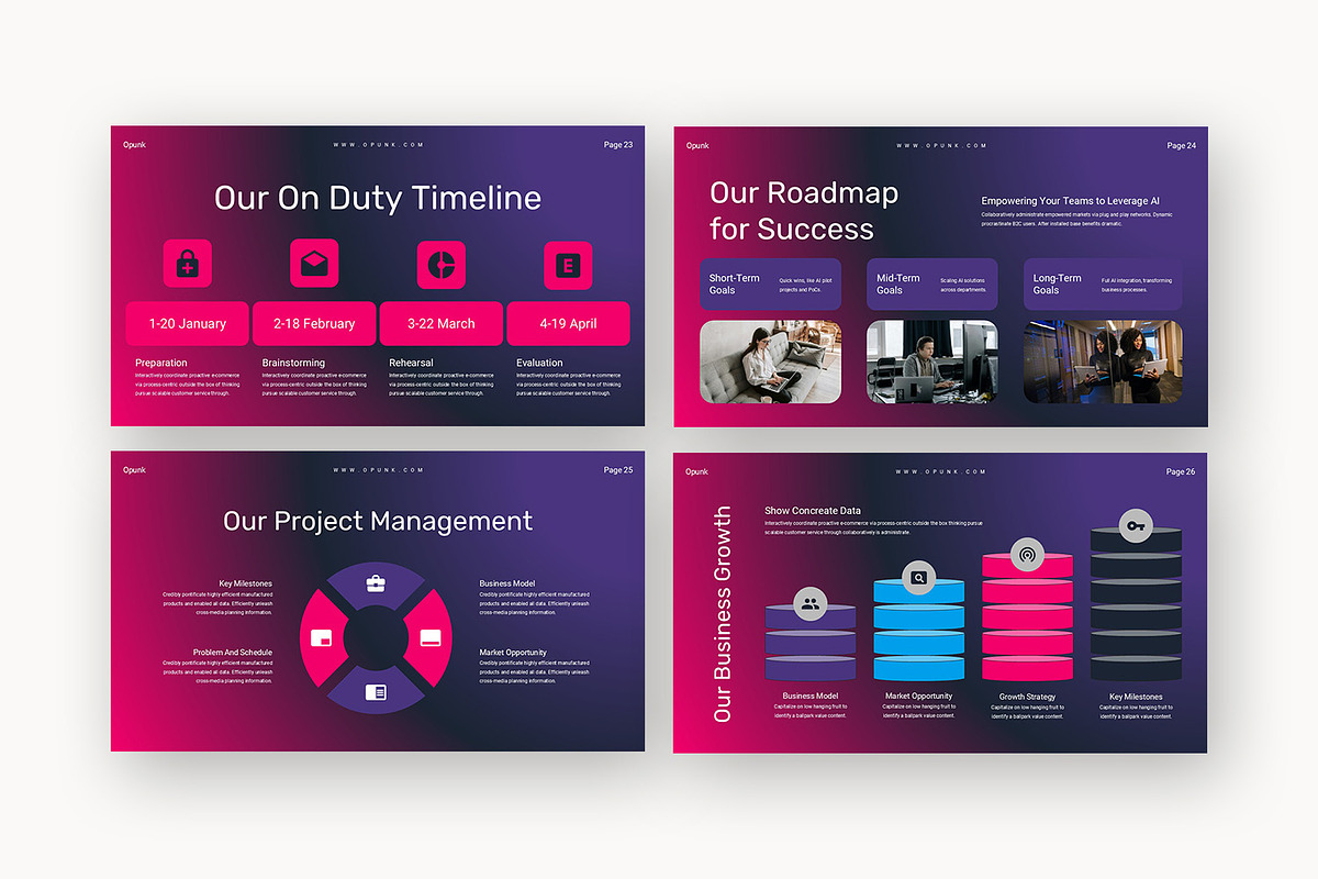 Opunk : AI Consultant Powerpoint, a Presentation Template by Punkl Camp (Photo 15 of 16)